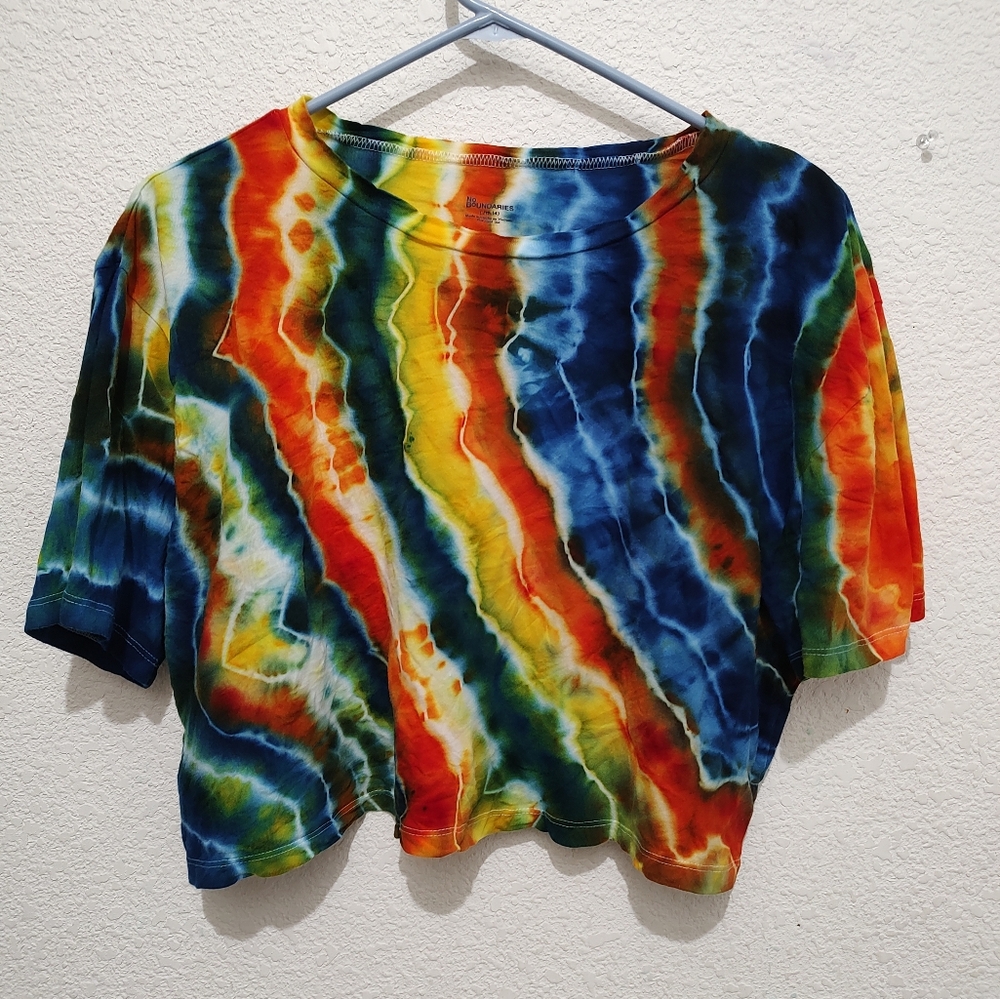 Homemade Vibrant Adult Size Large Crop Top